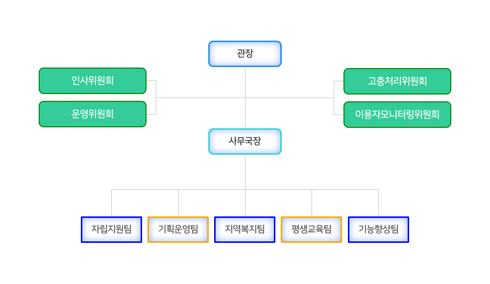 동문장애인복지관 조직도